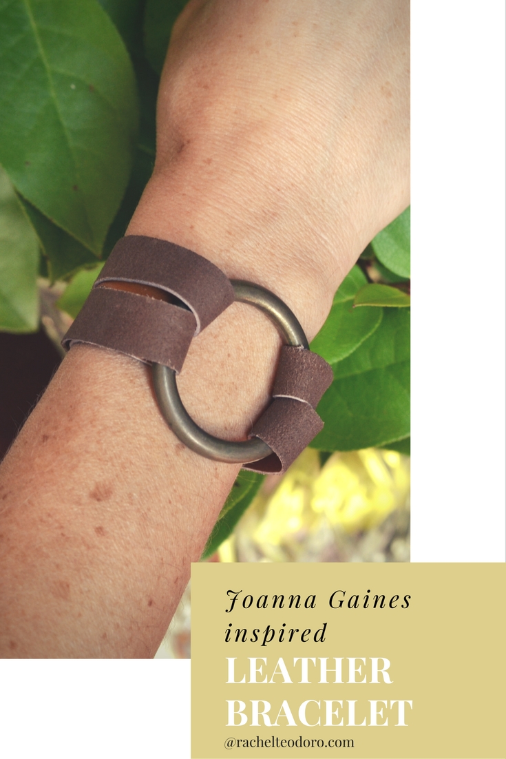 Joanna Gaines Leather Statement Bracelet Tutorial